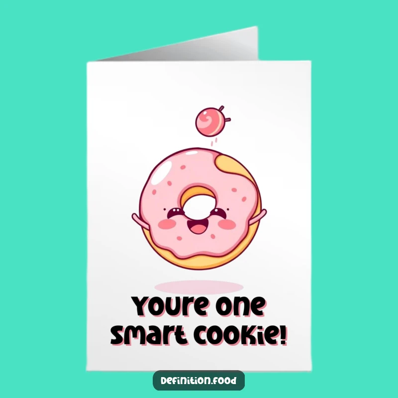 Free Printable Donut Congratulations Card: Funny Downloadable Sweet Success