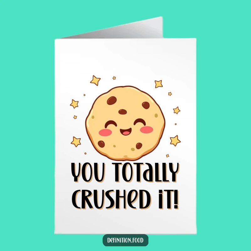 Stellar Cookie Congrats Free Printable Card - Cheerful Downloadable Gift