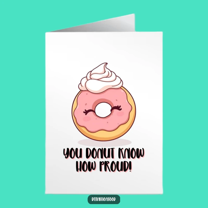 Winking Donut Congrats Card Free Printable - Sweet Success Downloadable Greeting