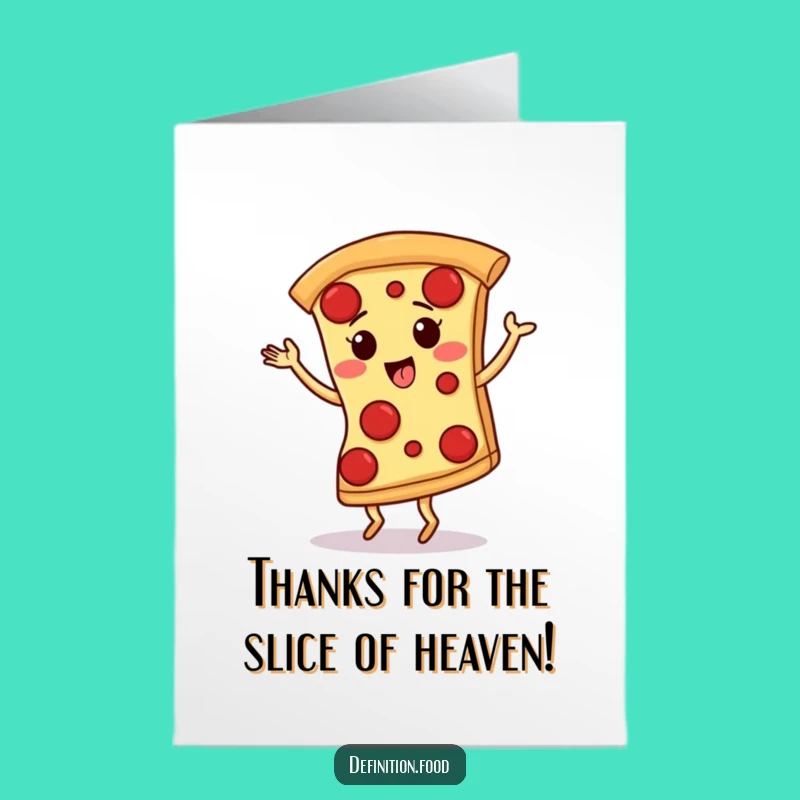 Free Printable Pizza Tango Thank You Card - Funny Downloadable Appreciation Gift