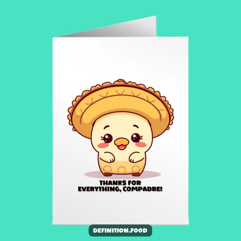 Free Printable Thank You Card: Burrito Fiesta Thanks - Funny Downloadable Gift