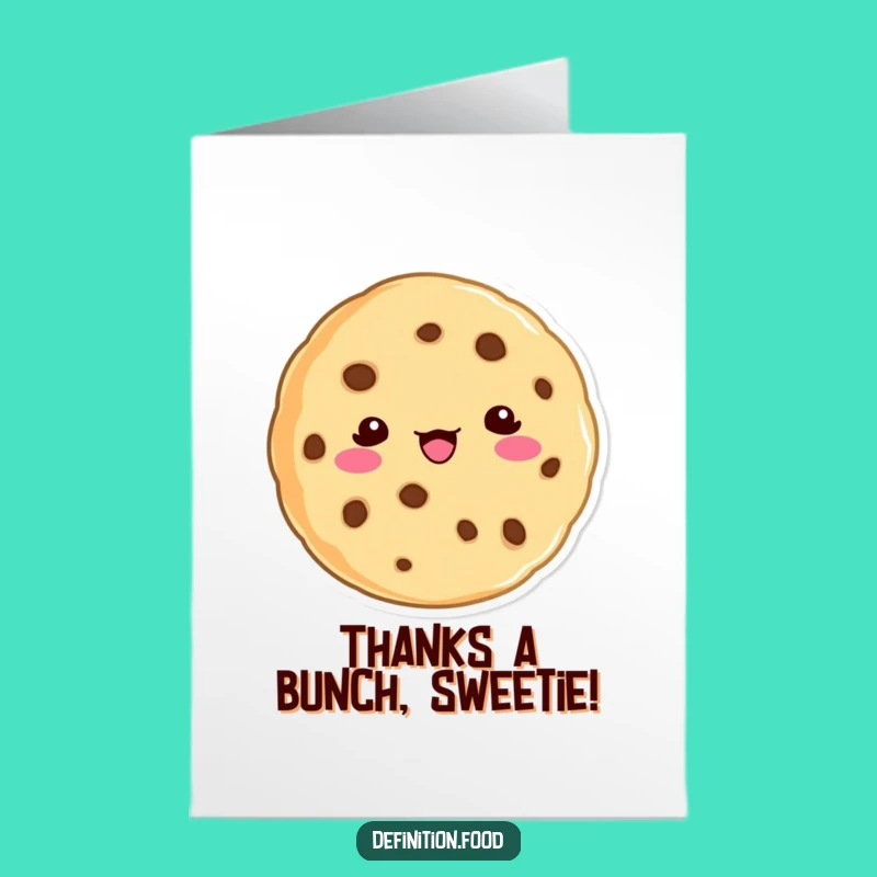 Free Printable Thank You Card: Sweet Cookie Definition for Gratitude