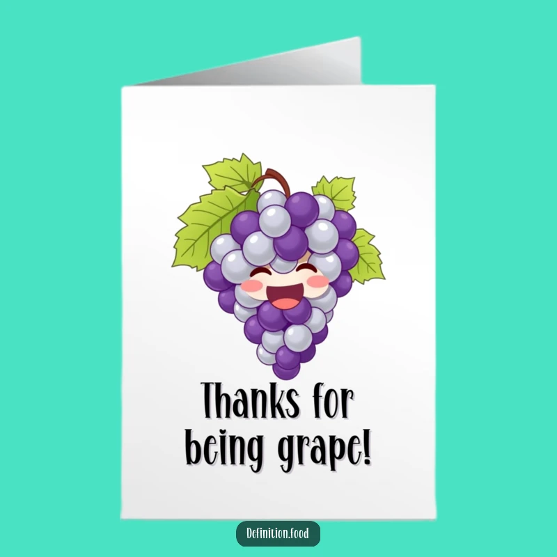 Free Printable Thank You Card: Giggling Grapes Express Thanks Funny Gift