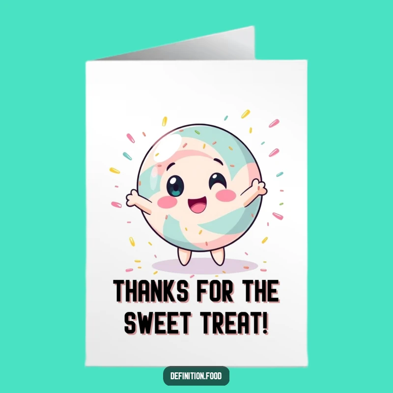 Candy Thank You Card Free Printable - Spinning Gratitude Download