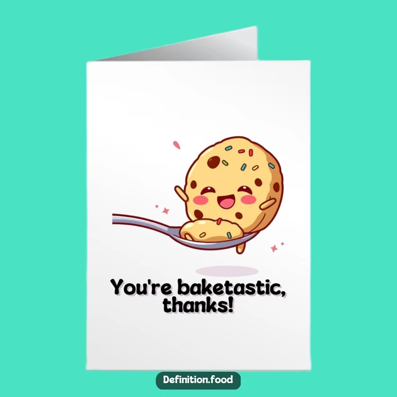 Free Printable Cookie Thank You Card - Downloadable Greeting for Sweet Appreciation