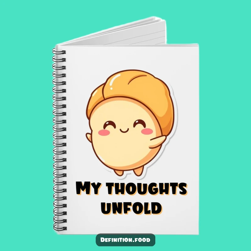 Funny Croissant Layers Notebook, Jot Down Bake Ideas, Perfect Humorous Gift