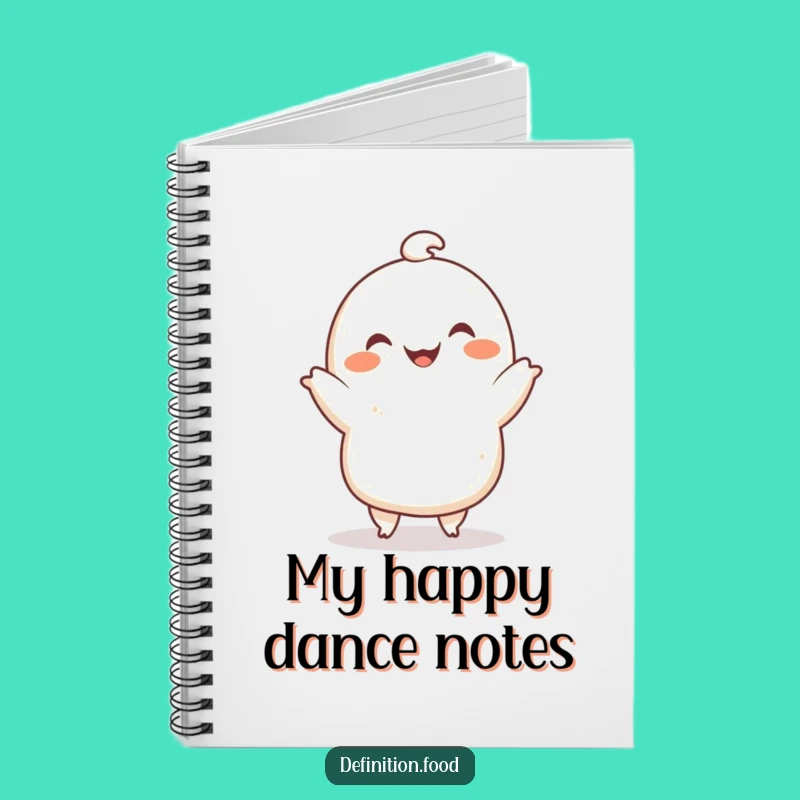 Funny Dumpling Dance Notebook, Jot Down Notes, Perfect Humorous Gift
