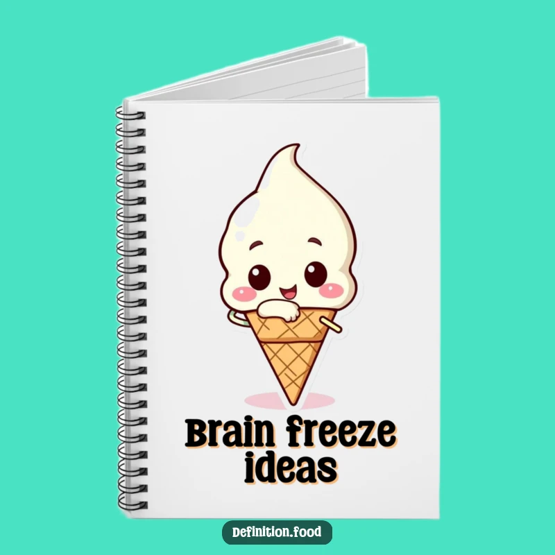 Funny Ice Cream Bite Notebook - Jot Down Your Sweetest Ideas!