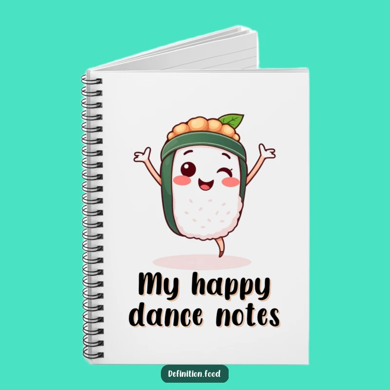 Funny Sushi Dance Notebook: Jot Down Your Delicious Ideas with a Smile