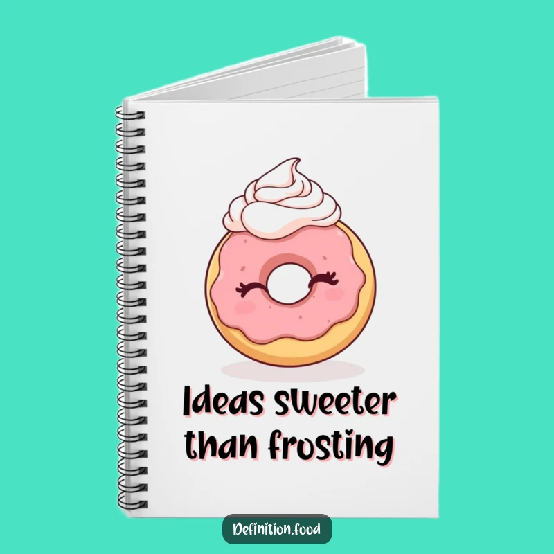 Funny Winking Donut Notebook: Jot Down Ideas with Sweet, Humorous Flair