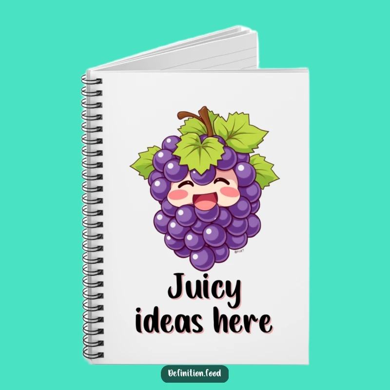 Funny Giggling Grapes Notebook - Joyful Fruit Journal, Perfect Funny Gift!