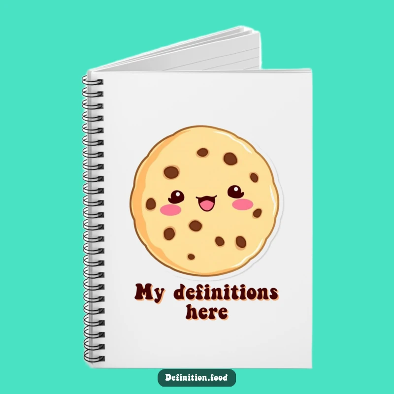 Funny Cookie Definition Notebook - Playful Character Journal Gift