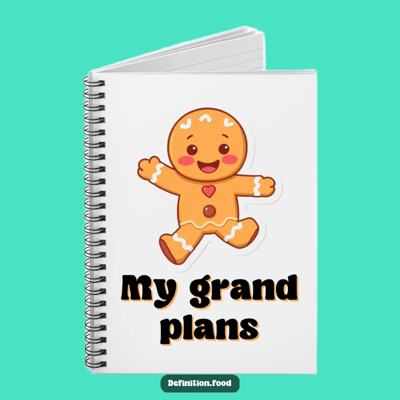 Funny Gingerbread Man Notebook: Jot Down Joyful Ideas Gift
