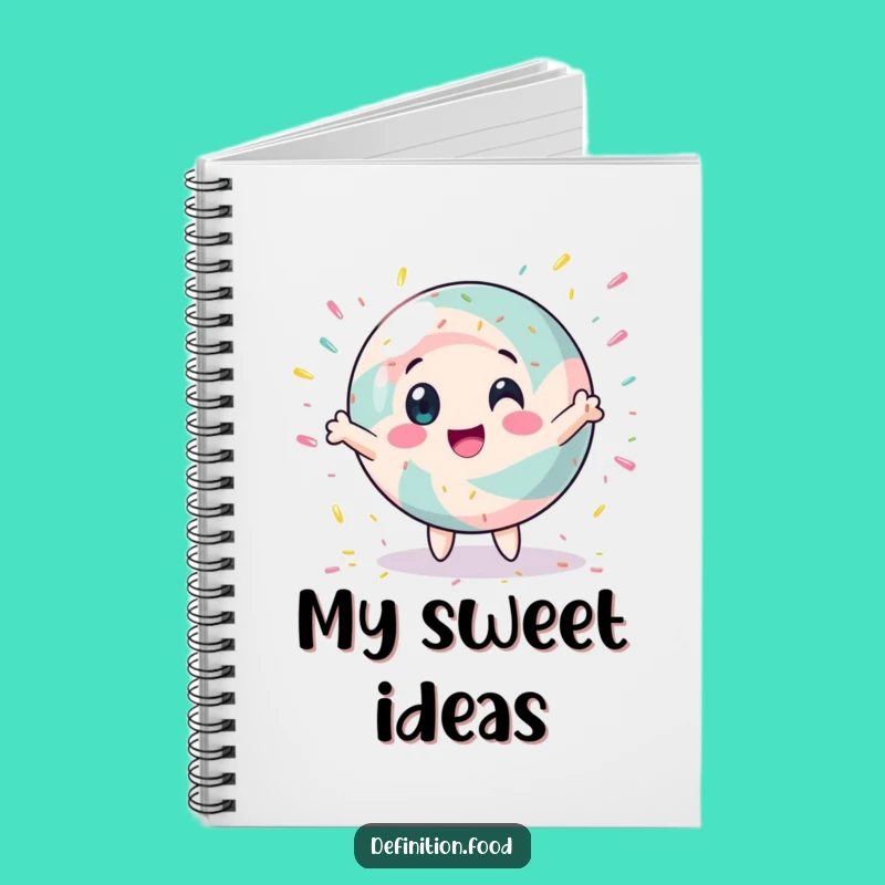 Funny Spinning Candy Notebook: Jot Down Ideas with Sweet Humor