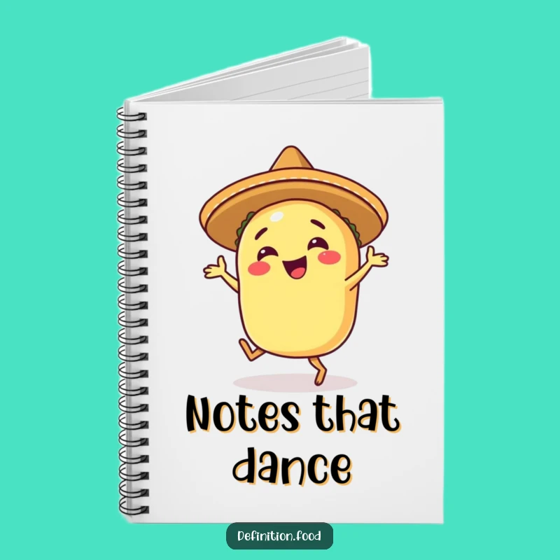 Funny Happy Taco Salsa Dance Notebook: Your Fiesta Note-Taking