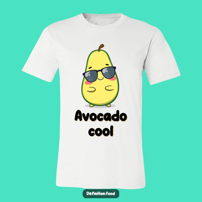 Funny Relaxed Avocado T-Shirt - Cool Character Tee for Laid-Back Style