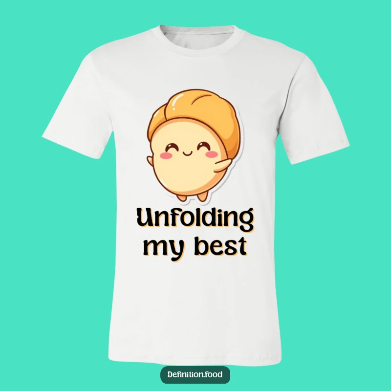 Funny Croissant Layers T-Shirt, Pastry Lover Apparel, Hilarious Gift for Foodies