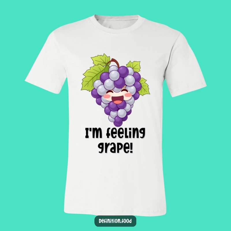 Funny Grapes T-Shirt: Giggling Bunch, Joyful Fun, Humorous Gift Idea
