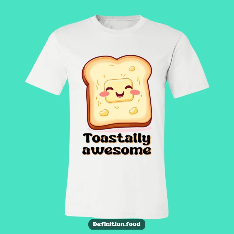 Funny Toast Butter T-Shirt, Wiggling with Glee Humorous Apparel