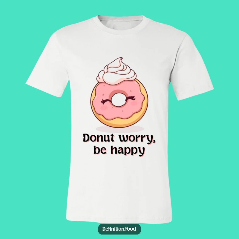 Funny Winking Donut T-Shirt: Wearable Delight for a Playful and Humorous Style