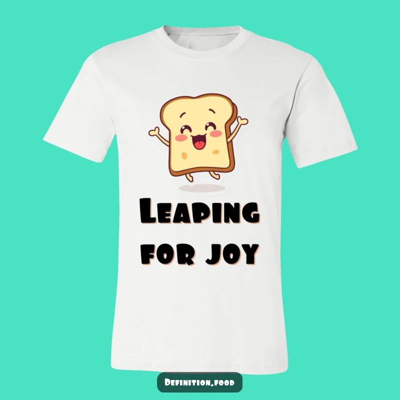 Funny Surprised Toast Butter Leap T-Shirt: Wear Your Morning Surprise