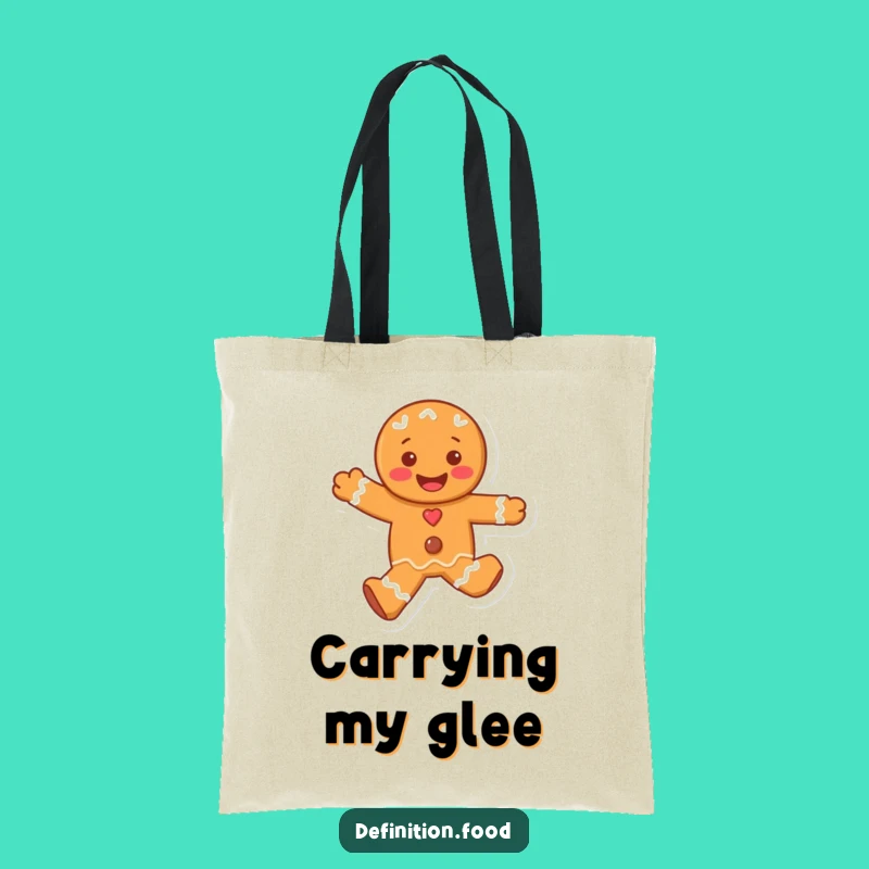 Funny Gingerbread Man Tote Bag: Carry Your Joy and Holiday Spirit Gift