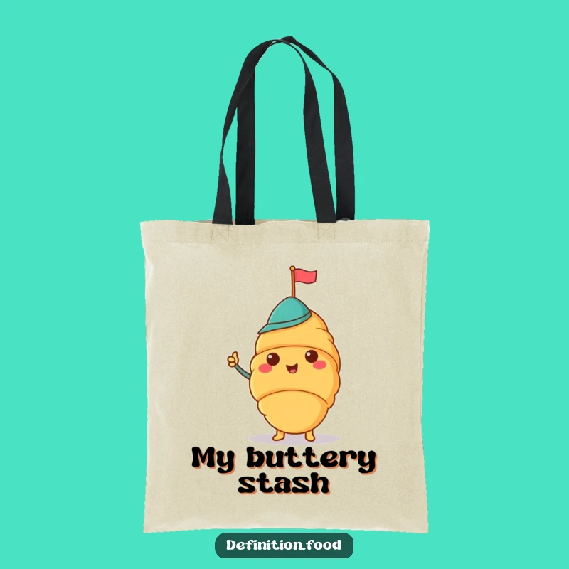 Funny Croissant Hat Tote Bag: Carry Your Style with a Smile