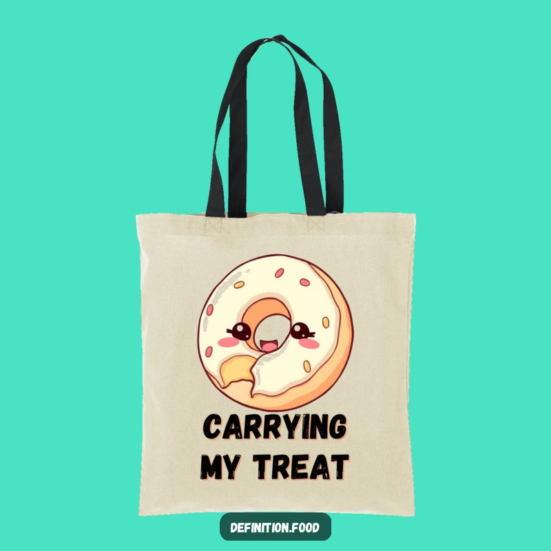 Funny Donut Wink Tote Bag: Carry Your Sweetness with Style